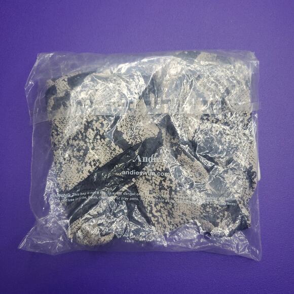 Andie The Riviera High Waisted Swim Bottom in Snake, Women's Size Small Bikini - Picture 5 of 9